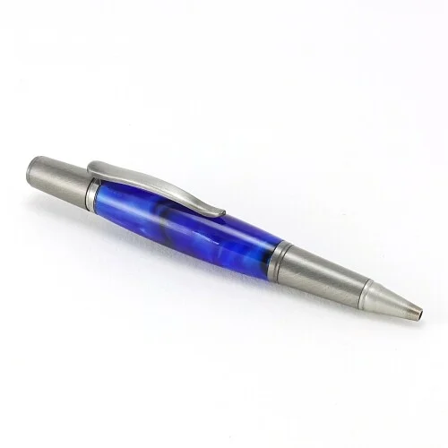 Vento ballpoint met geborsteld pewter afwerking – Stylograph