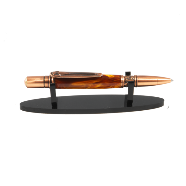 Cobalto handgemaakte balpen in Koper Fibre met Red Copper mechanisme – Stylograph